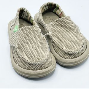 Sanuk Vagabond Boys slip on canvas shoes